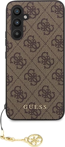 Mbështjellës Guess GUHCS23FEGF4GBR për Samsung Galaxy S23 FE, 4G Charms, kafe