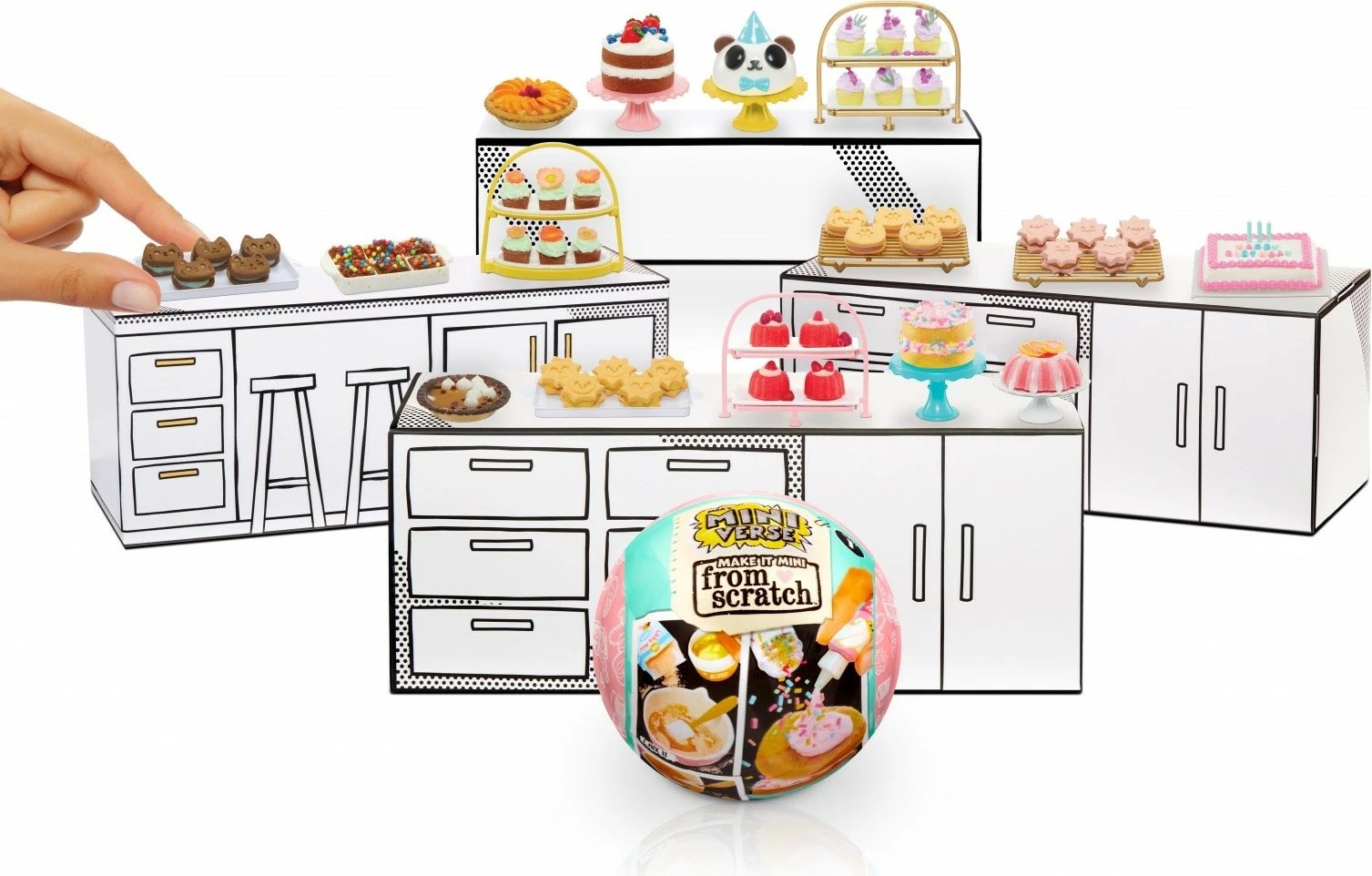 Set figurina Miniiverse MGA Make It Mini From Scratch, 15 copë