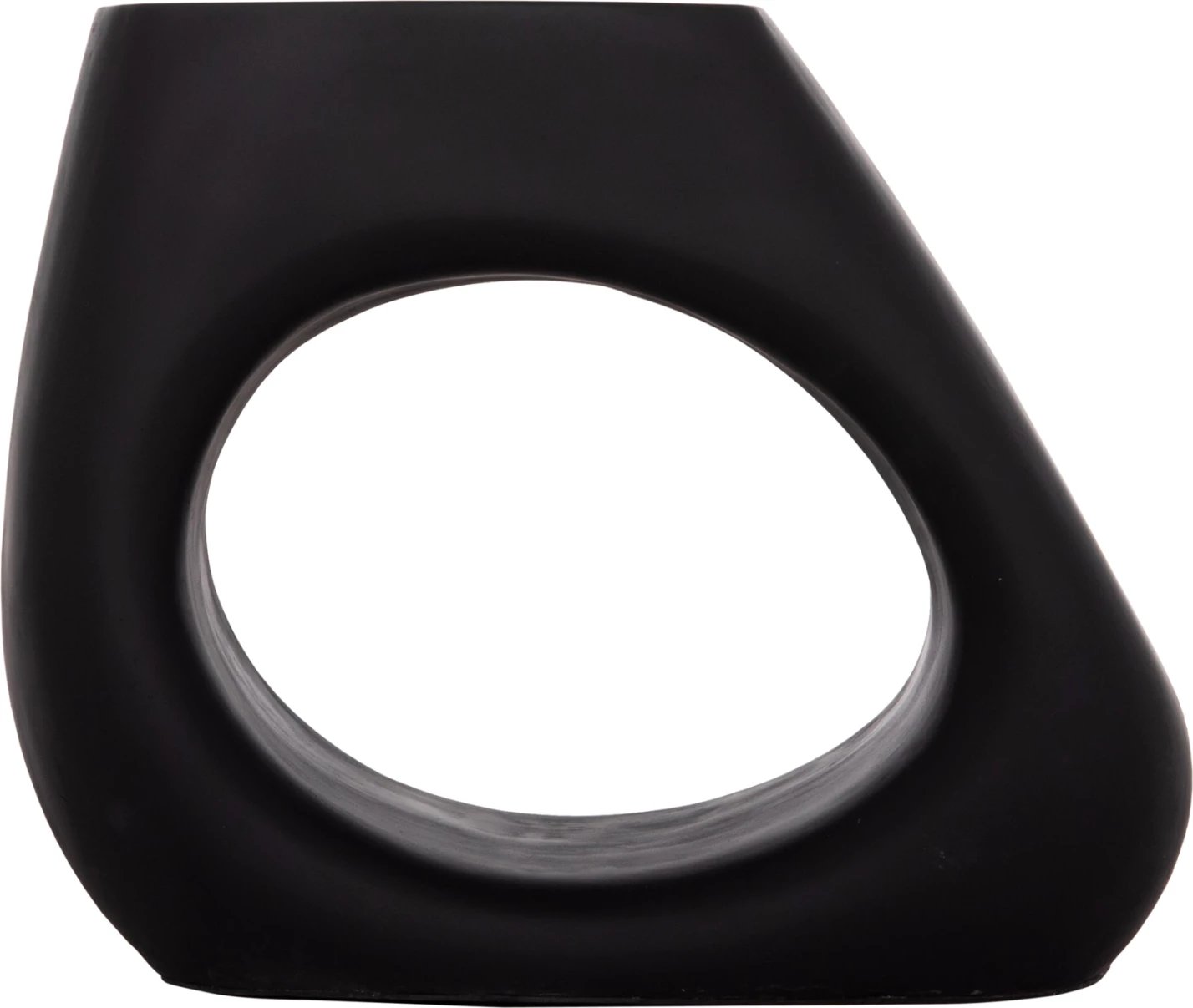 Karrige lounge LANS, fibër-cement, e zezë, 58x28x45.5cm