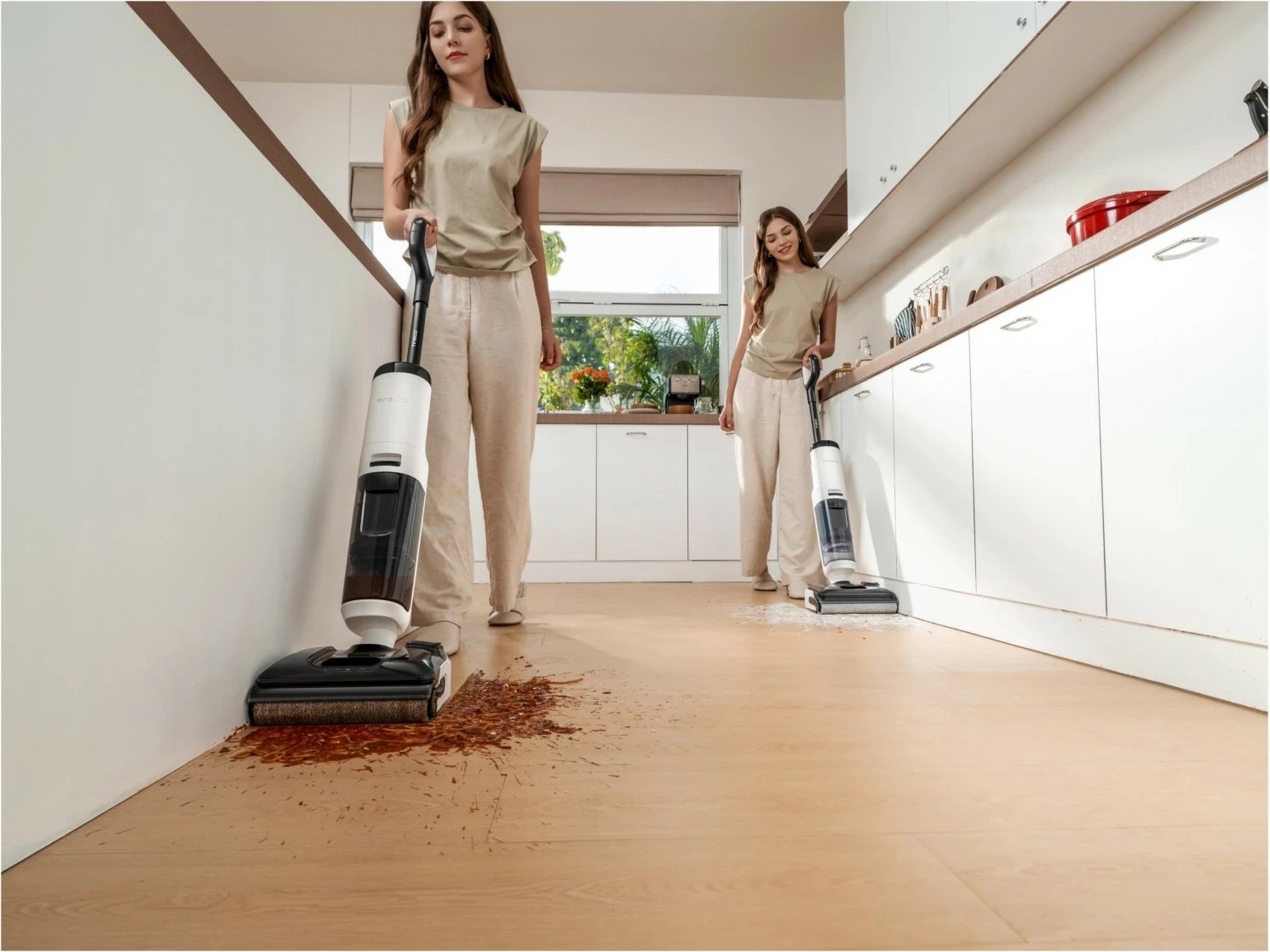 Fshesë me ujë dhe tharje Tineco Floor One S5 Max, bardhë