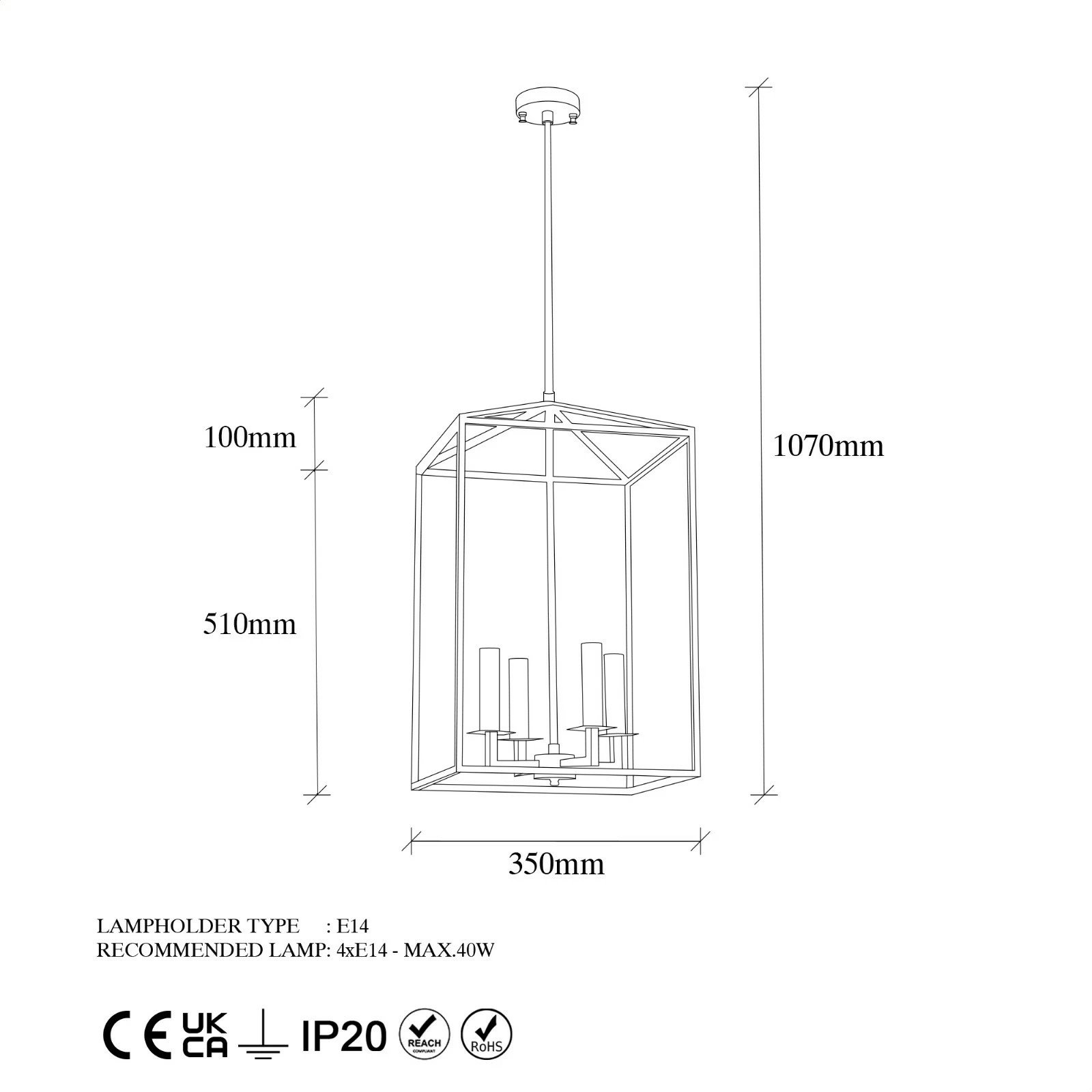 Llambadar Opviq, ngjyrë ari, Till - 13256