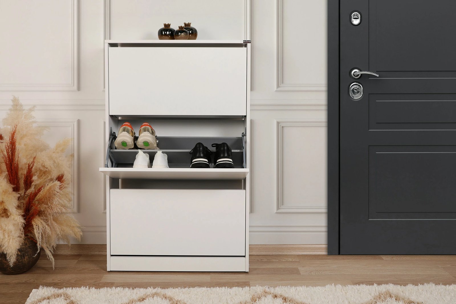 Dollap për këpucë Hanah Home, SHC-530-BB-1, ngjyrë e bardhë