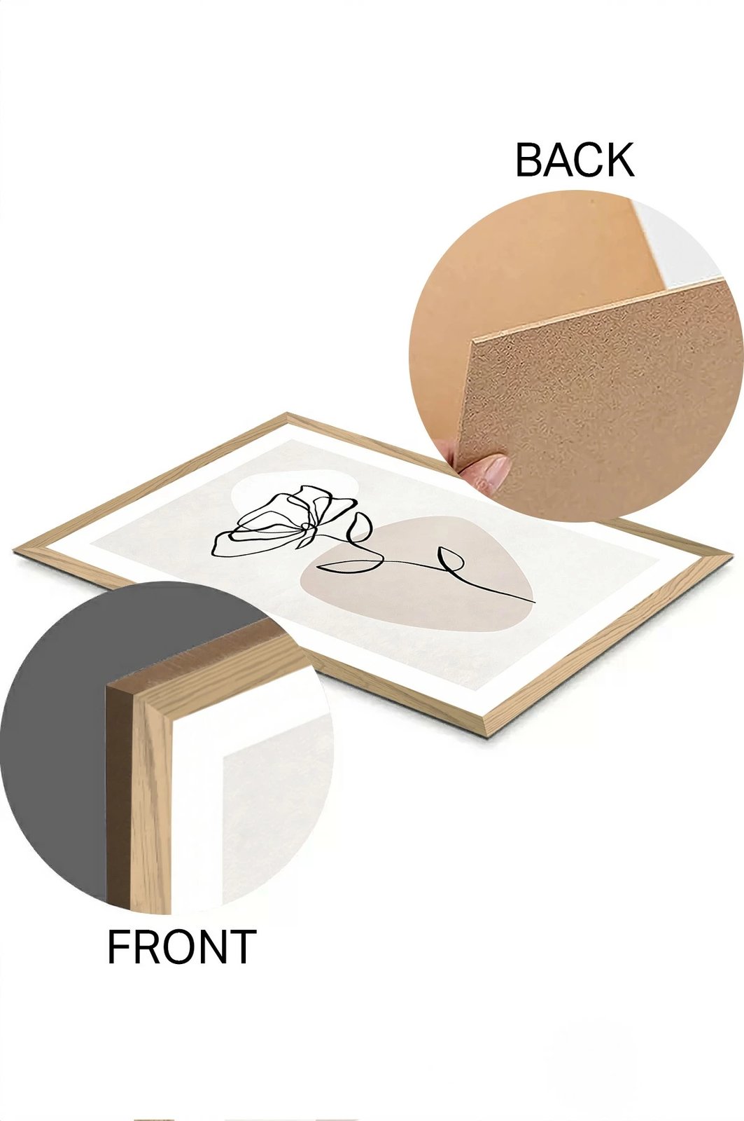 Pikturë dekorative, Wallity, Tekhammdf68, shumëngjyrëshe, 33x48cm