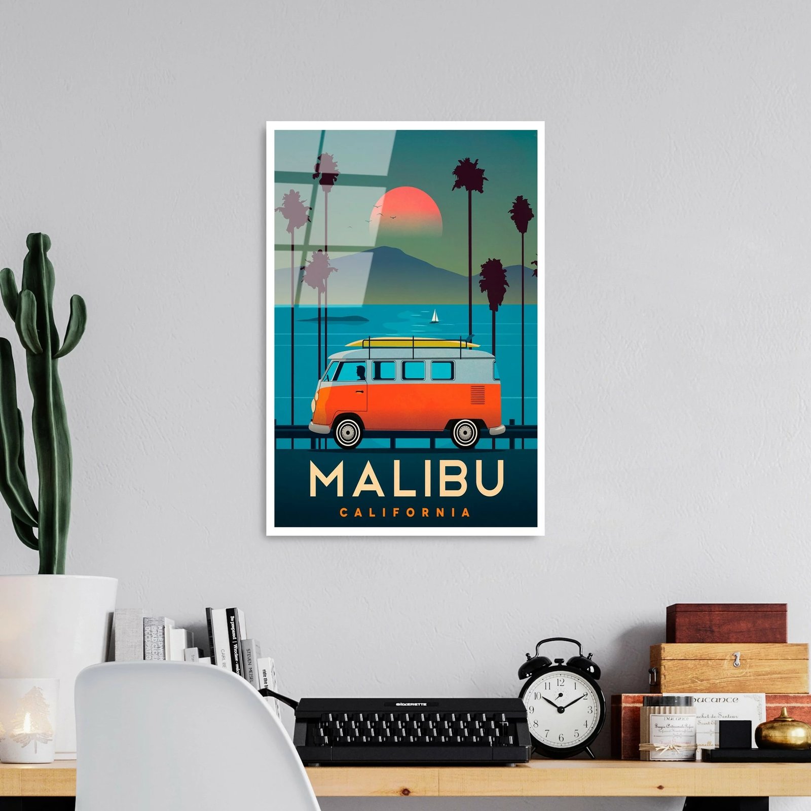 Pikturë dekorative prej xhami të temperuar, Wallity, UV-1008, 30x45cm