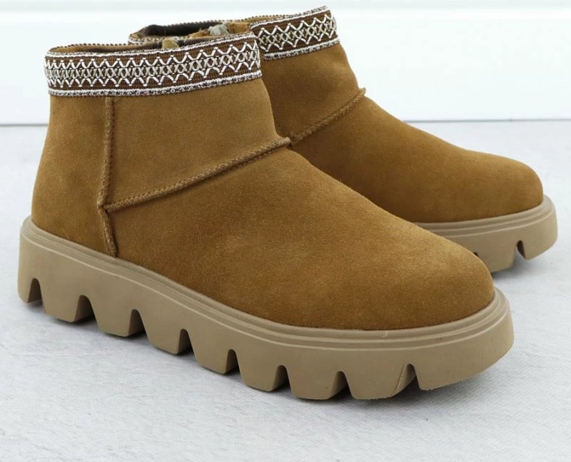 Çizme të shkurtra lëkure femra Rieker W2074-24