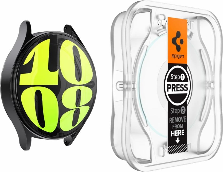 Xham i temperuar Spigen Glas.tR EZ Fit për Samsung Galaxy Watch 7, 44 mm, 2 copë