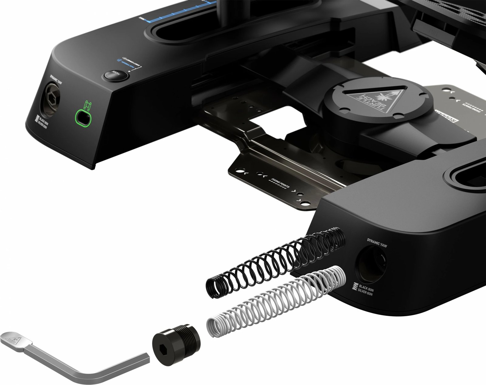 Pedale rudder Turtle Beach VelocityOne për Xbox/PC, e zezë