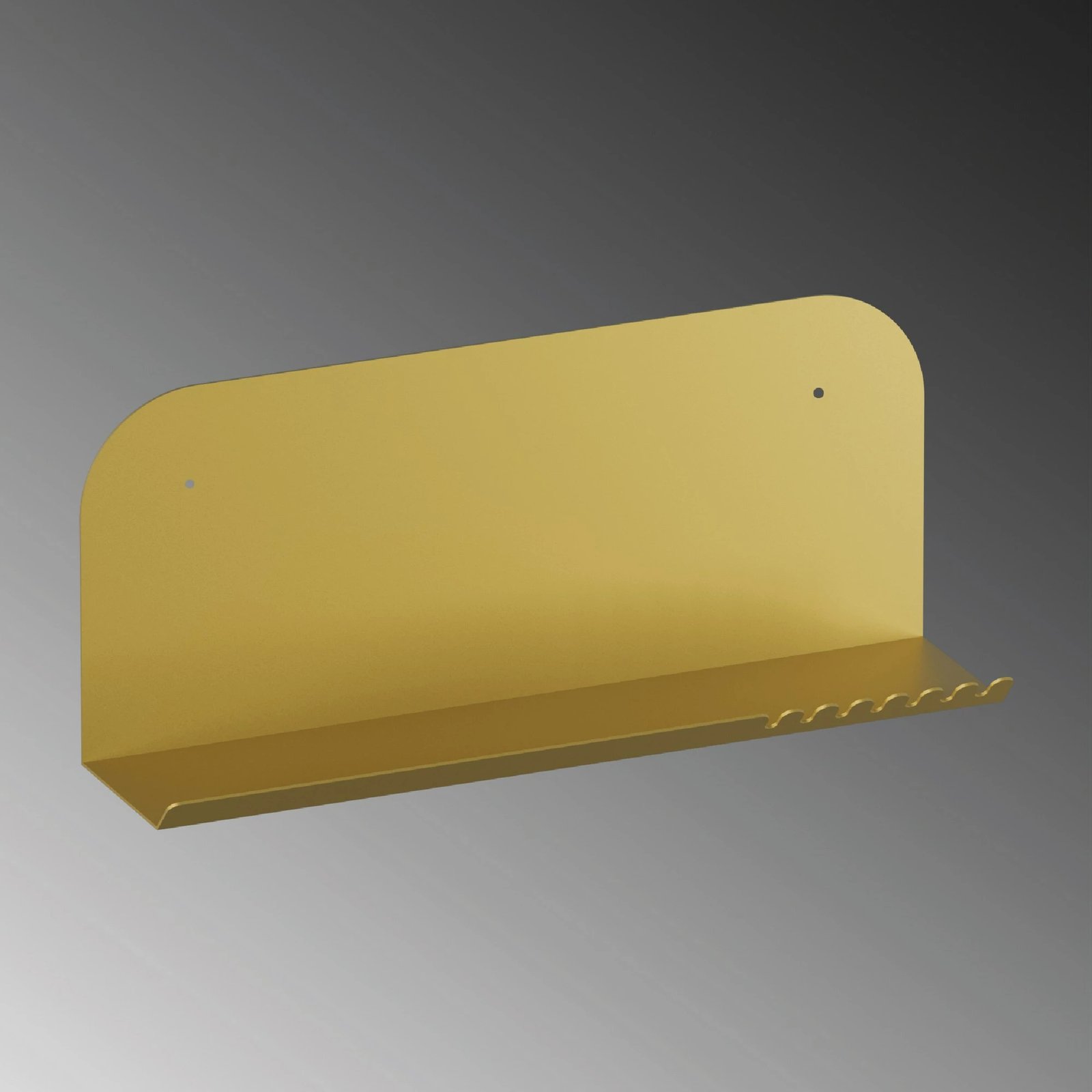 Raft muri metalik, ngjyrë ari, Hanah Home, Long Pouch