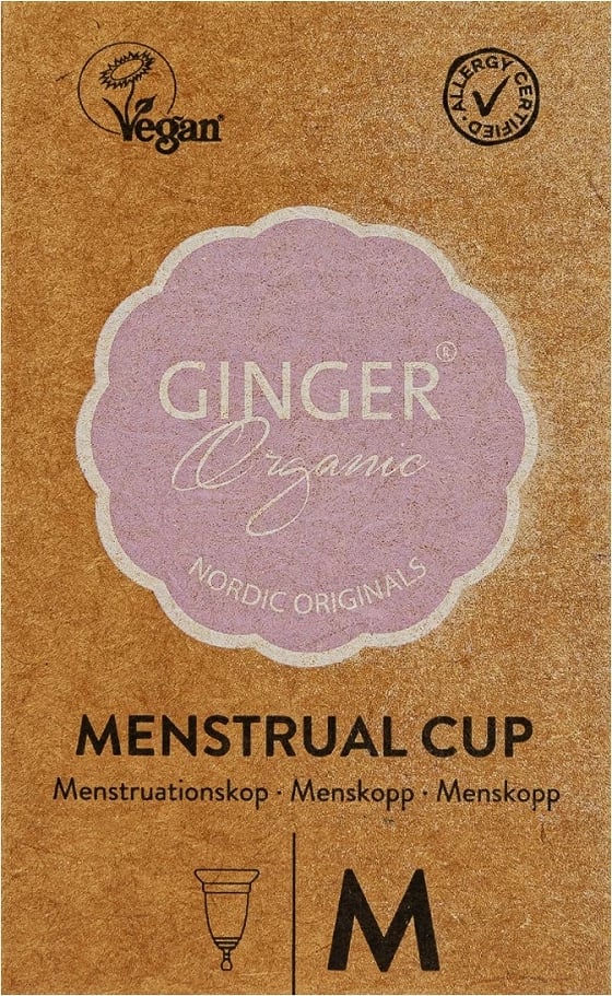 Kupë menstruale për femra Ginger Organic M Size, 1 copë