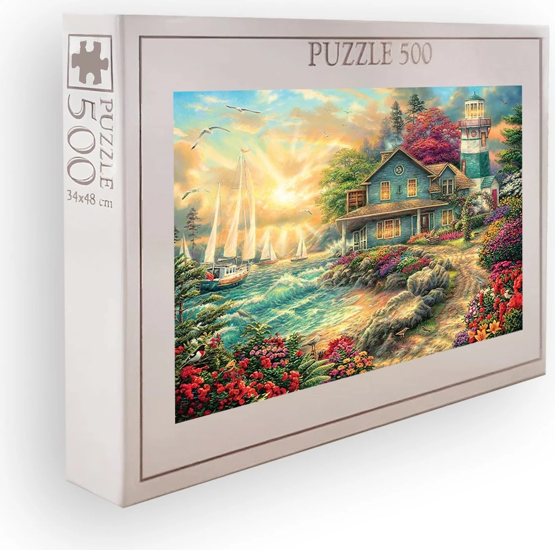 Puzzle 500 copë, Evila Originals, shumëngjyrësh, PZL_013_500