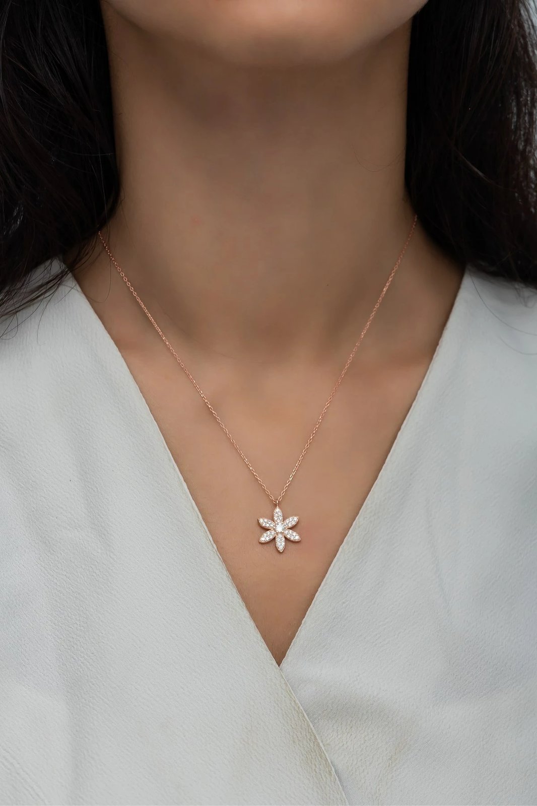 Qafore argjendi Jumeon, ngjyrë rozë e bardhë, NRZ99618