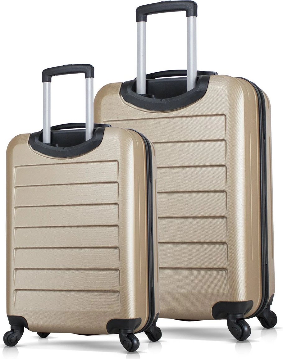 Set valixhesh (2 copë), ngjyrë ari, Zoozie Bags, 6370