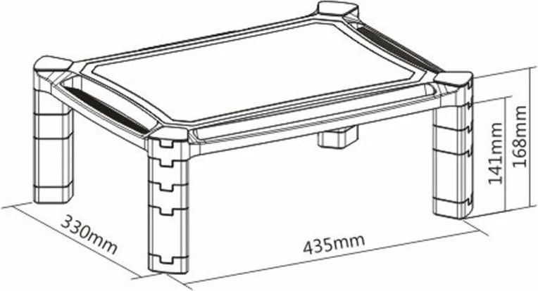 Stend monitori Yakimasport, e zezë