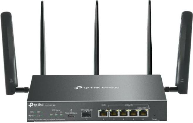 Router, TP-Link ER706W-4G 2.5Gbps 4G LTE Wi‑Fi me SFP, 4 antena