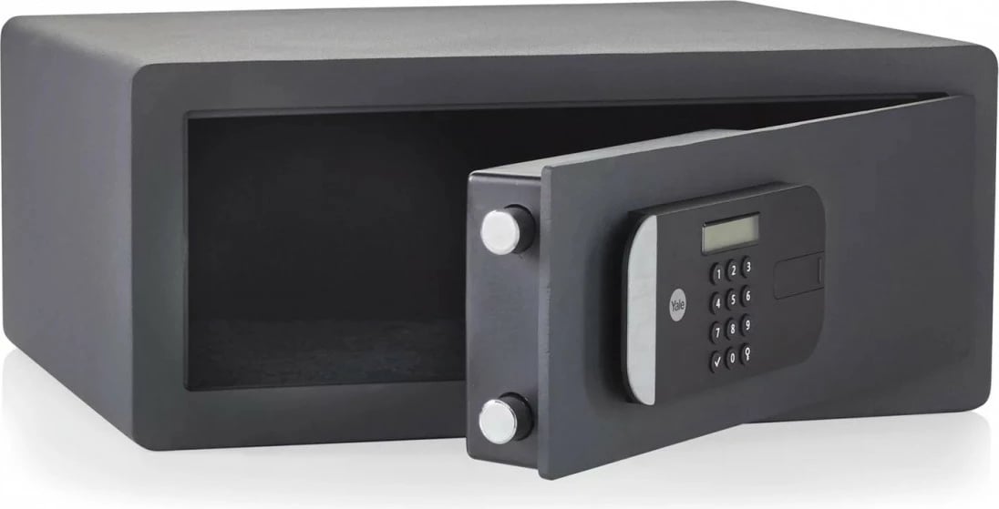 Kasafortë YALE HOME YLEM/200/EG1 për laptop, elektronike, 24.8L, e zezë