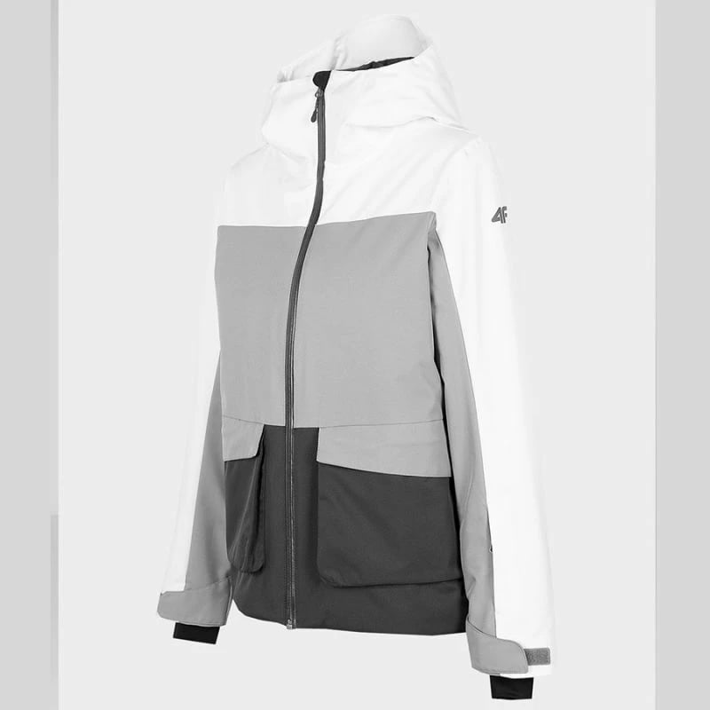 Jakne për femra 4F, të bardha dhe gri
