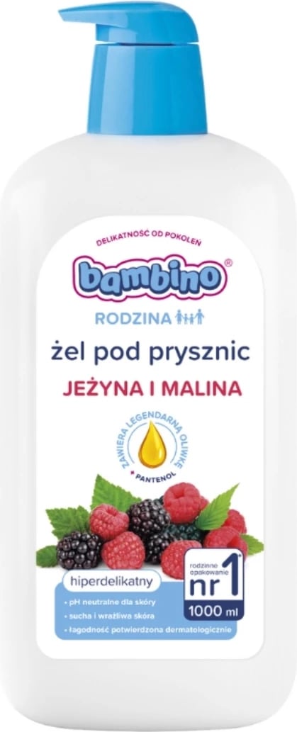 Xhel për dush Bambino Family Ultra Gentle Mjedër dhe Manaferra 1000ml