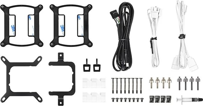 Kit ftohës me lëng Thermaltake TH280 V2 Ultra ARGB, 84.32 cfm, e bardhë