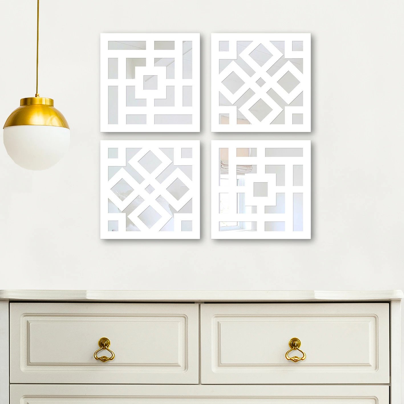 Set pasqyrash (4 copë), Wallity, BYZ623284596