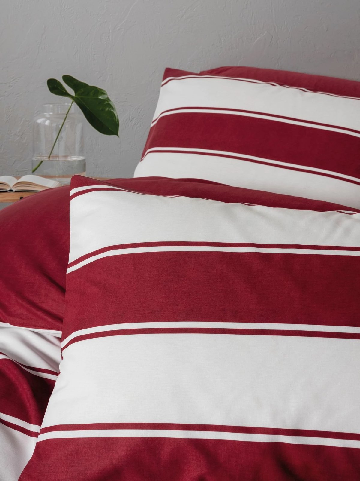 Set mbulesë jorgan XXL njësh, ngjyrë e kuqe dhe e bardhë, L'essentiel, Jolly