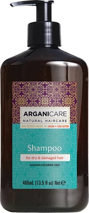 Shampon për femra Arganicare Shea Butter për flokë të thatë dhe të dëmtuar, 400ml