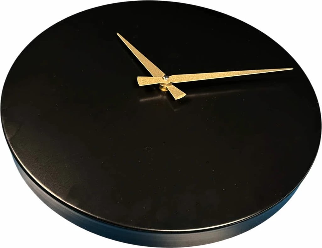 Orë muri dekorative metalike Wallity, e zezë, 35x35cm