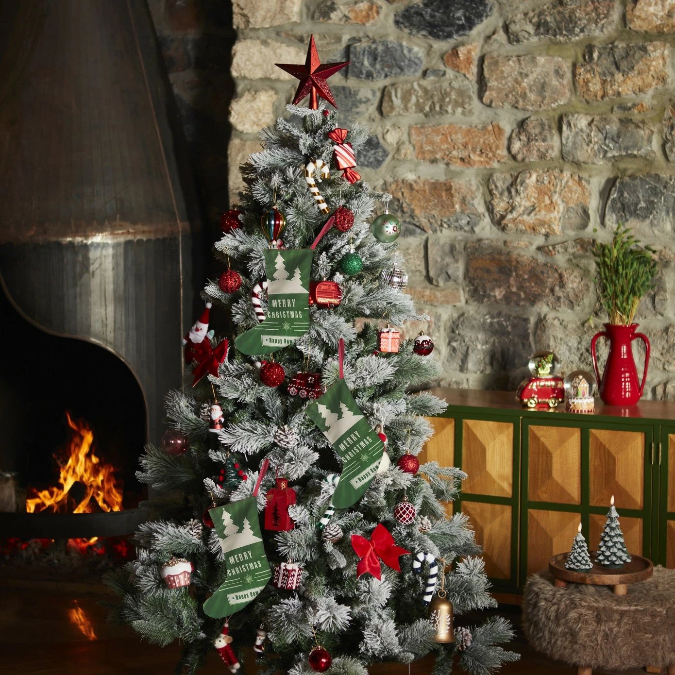 Çorape dekorative, shumëngjyrëshe, Evila Originals, Crp008, 35x18cm