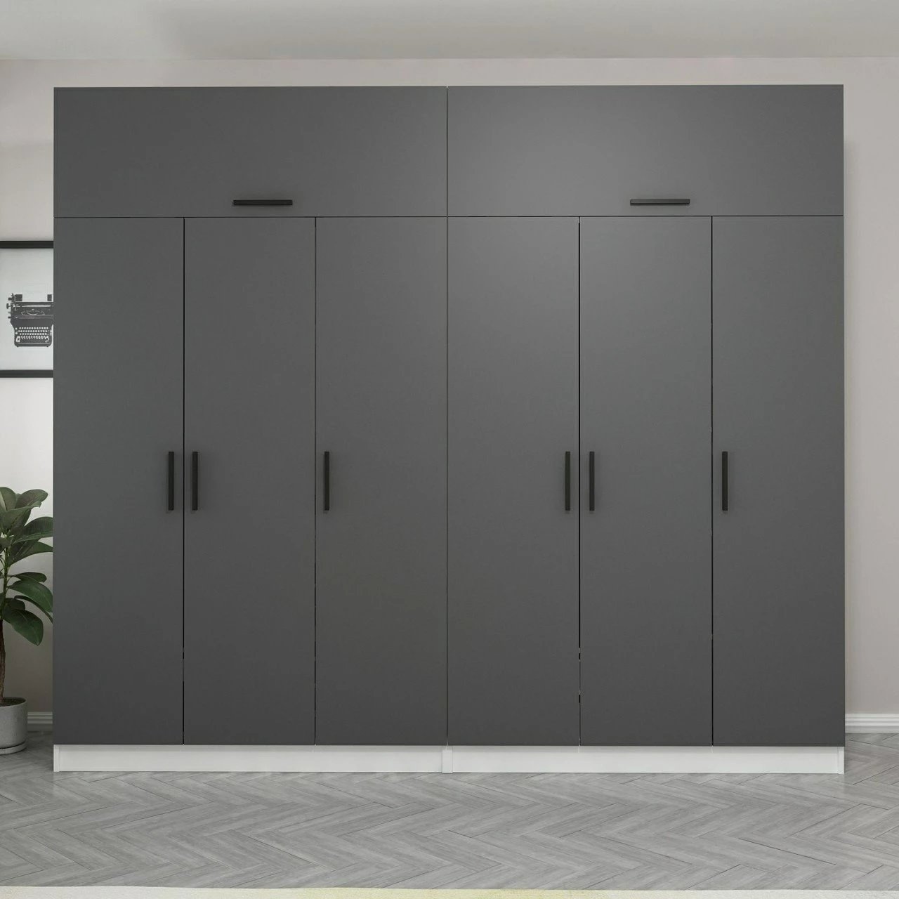 Dollap i madh, ngjyrë antracit, Skye Decor, 5149