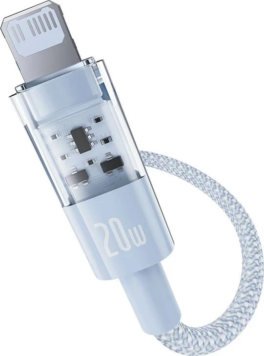 Kabllo Baseus Gem USB-C në iP për karikim të shpejtë, 2 m, 20 W, Blu