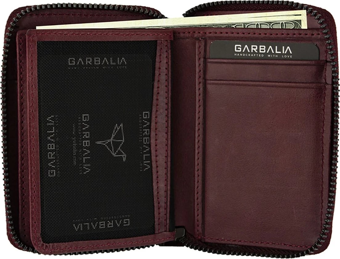 Portofol unisex, ngjyrë e kuqe klaret, Zoozie Bags, Fargo