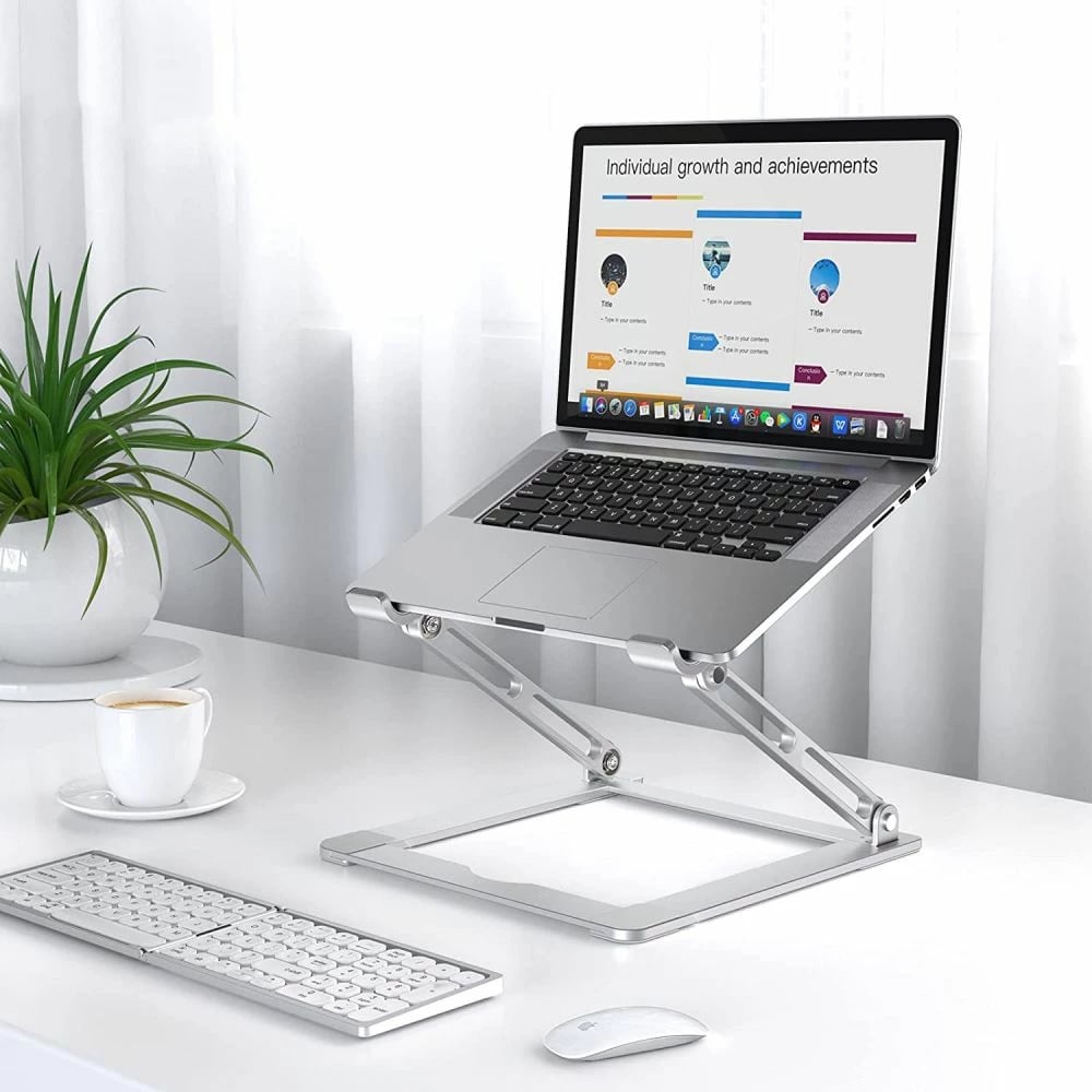 Mbajtëse laptopi Tech-Protect ULS400, deri 17", alumini, gri