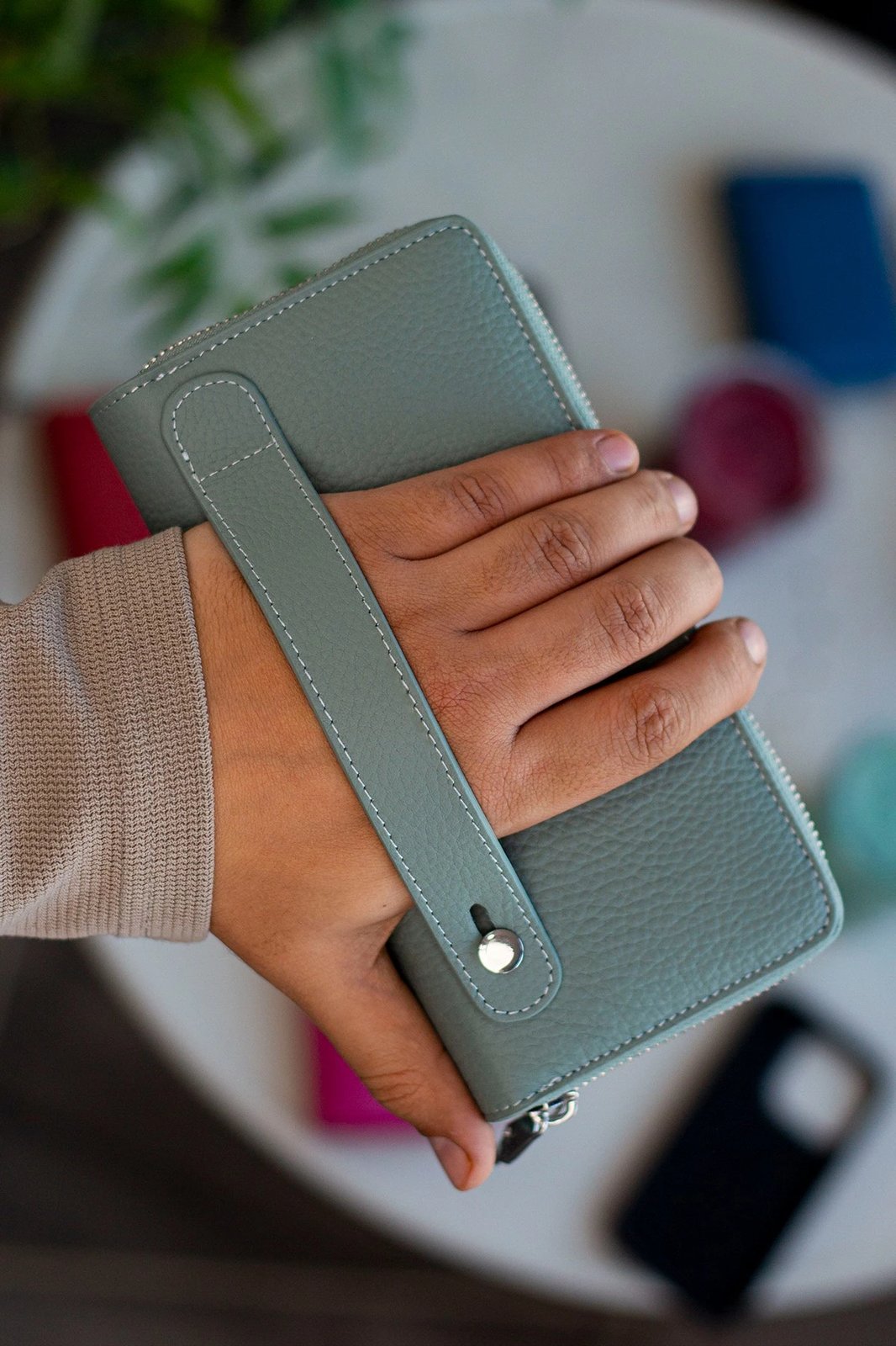 Portofol unisex, ngjyrë mint, Zoozie Bags, Orleans