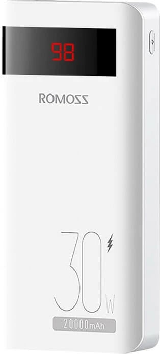 Powerbank Romoss Sense6PS Pro 20000mAh 30W, e bardhë
