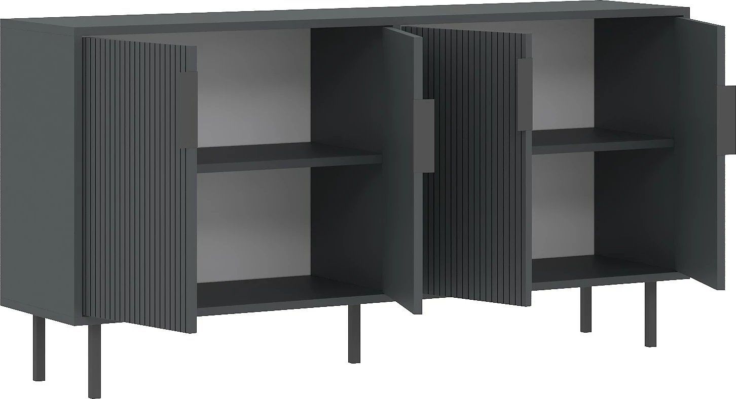 Konsol Skye Decor, ngjyrë antracit, Clara