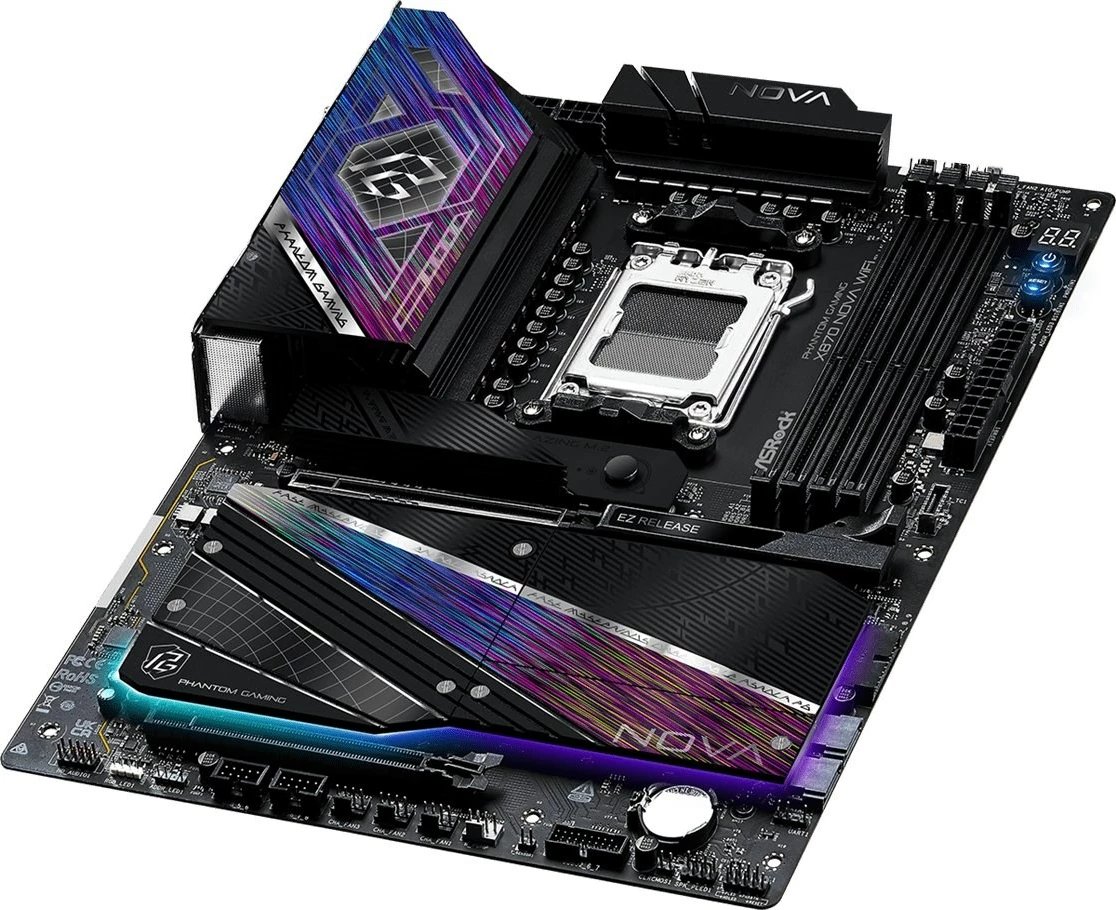 Pllakë amë Asrock X870 NOVA WIFI, ATX, për AMD, e zezë