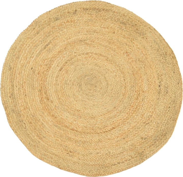 Qilim Solon, bezhë, jute natyrale, D150x1cm