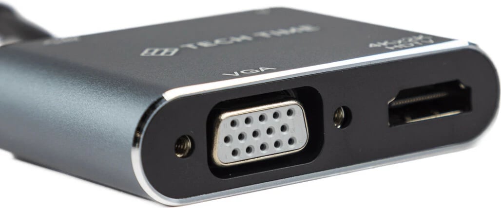 Docking Station USB-C HUB PD HDTV+VGA+USB 4IN1 - Tech Time TT24002