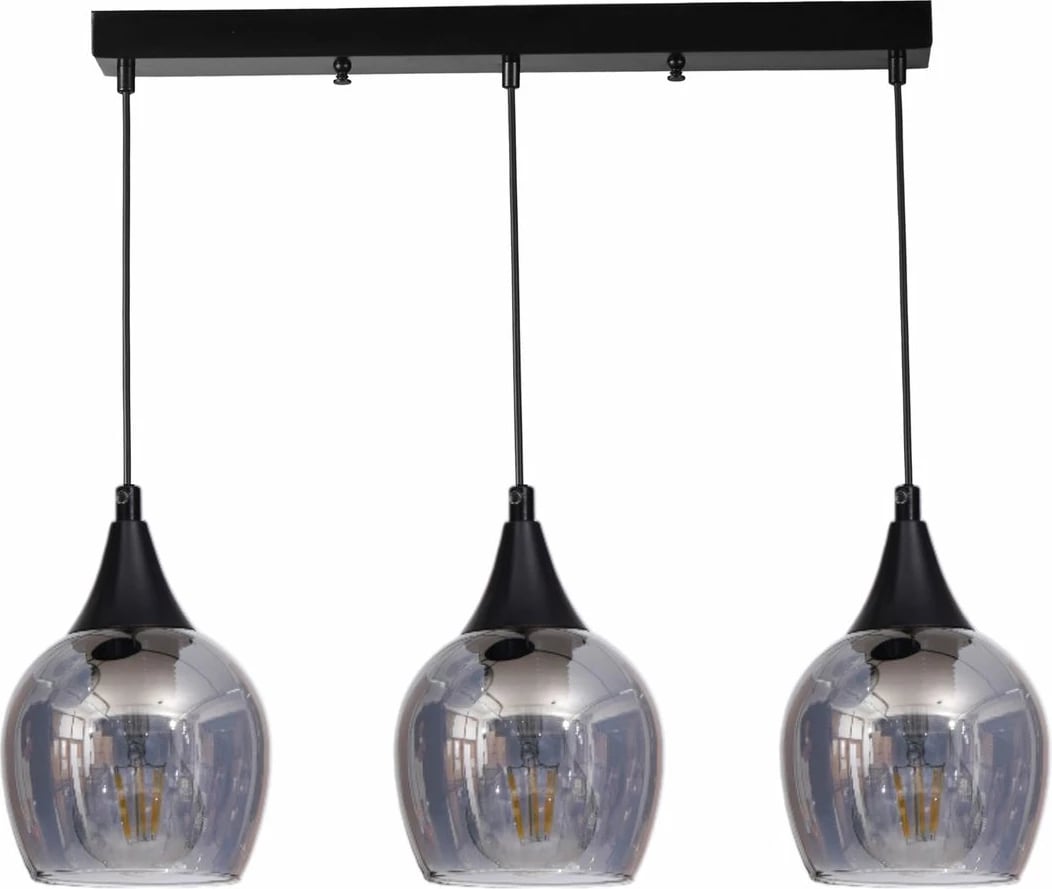 Llambë tavani Opviq, gri dhe e zezë, 9064-5