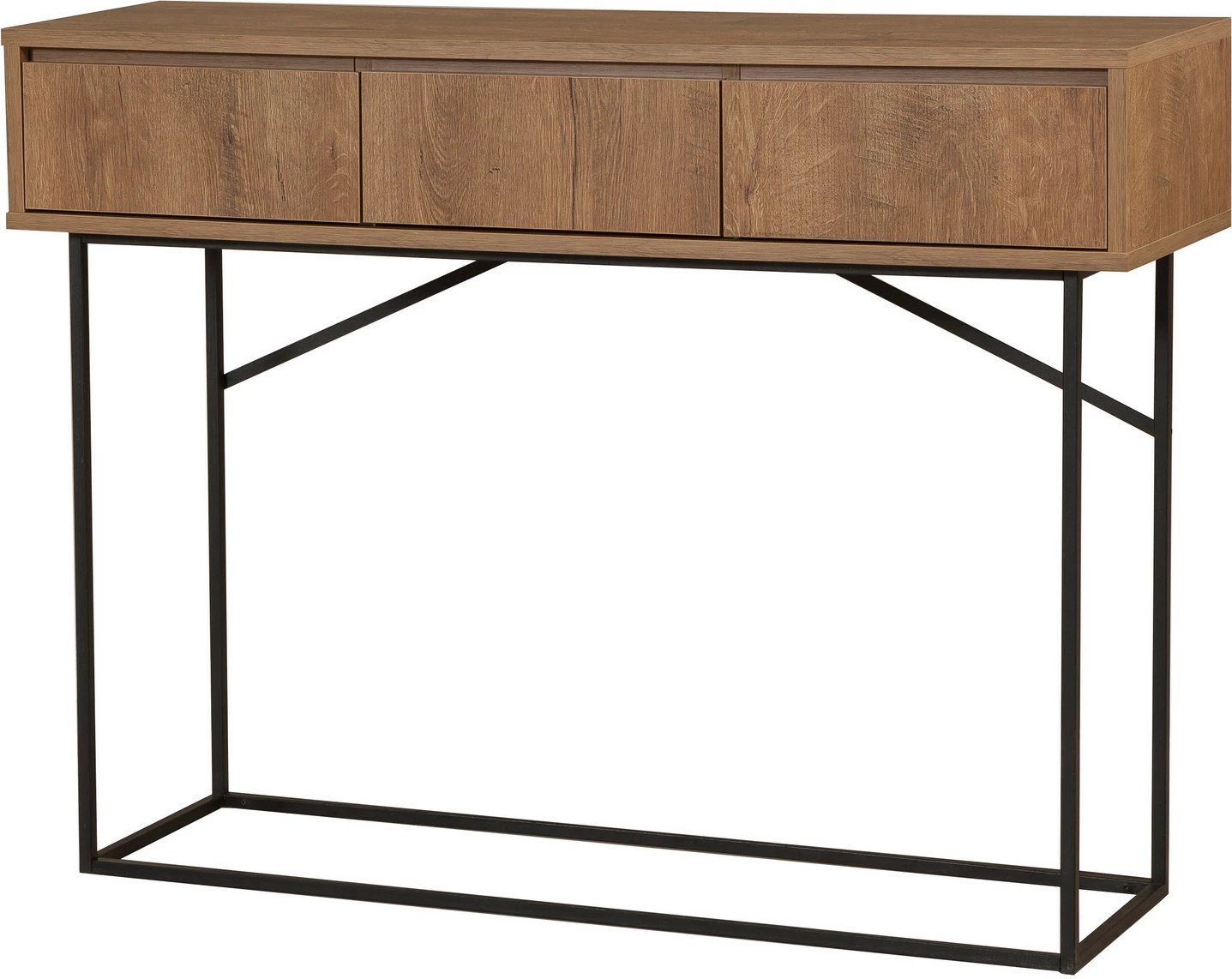 Komodë moderne, ngjyrë arre dhe e zezë, Skye Decor, 120x90x36cm