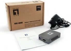 Marrës AV LevelOne HDSpider™, HDMI mbi Cat.5, 1920 x 1080 piksel, 60 m, Gri