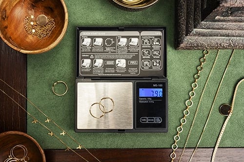 Peshore precize, Adler, AD 3176, kapacitet 100 g / saktësi 0.01 g, ekran LCD me ndriçim, e zezë