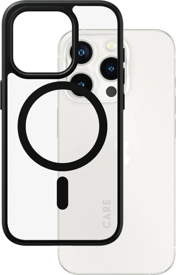 Mbështjellës PanzerGlass CARE Case Flagship MagSafe për iPhone 15 Pro, transparent