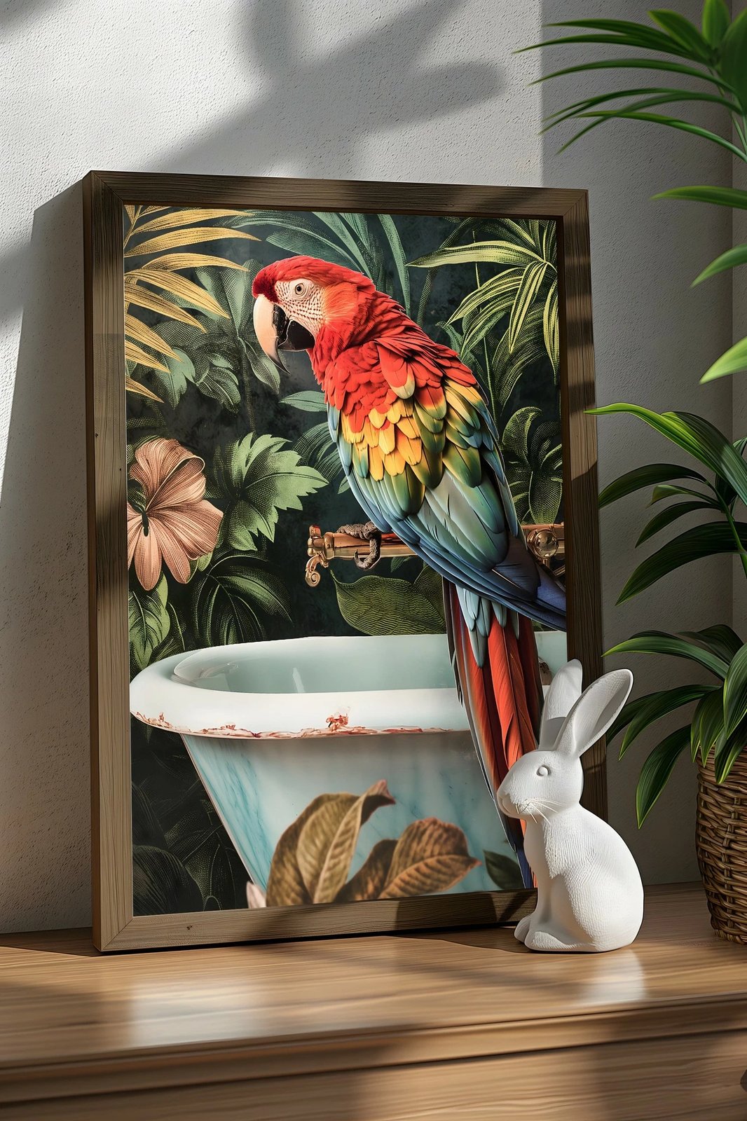 Pikturë dekorative me kornizë MDF, Wallity, shumëngjyrëshe, AI179