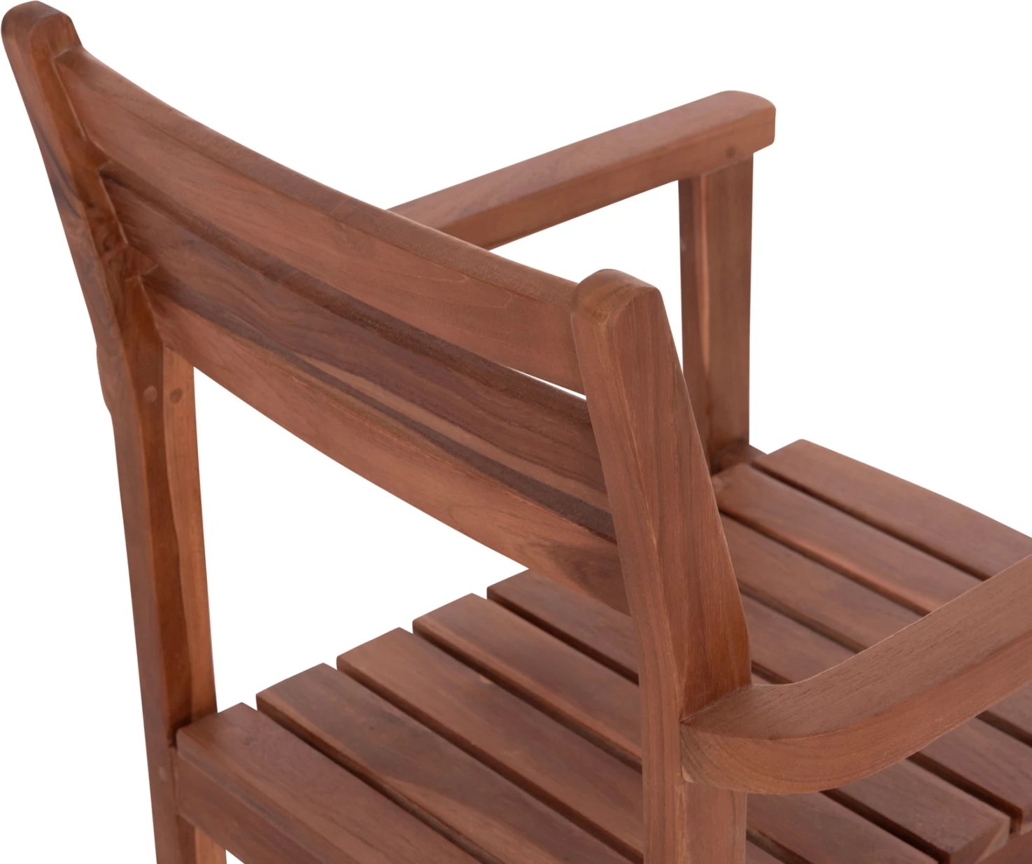 Karrige me krahë KEMPO, dru tik natyral, 58x58.5x88cm