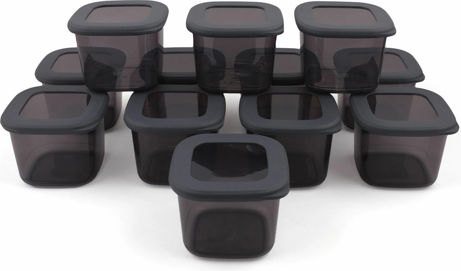 Set kuti për organizim (12 copë), ngjyrë antracit, BNMPOLYAS12-5KAS