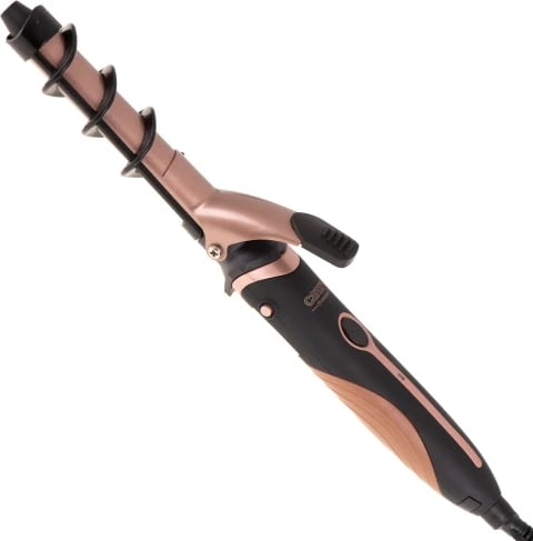 Set stilues flokësh 5-në-1, Adler Camry, CR 2024, 1200W, kordon rrotullues, ngjyrë e zezë/rozë metalike, set