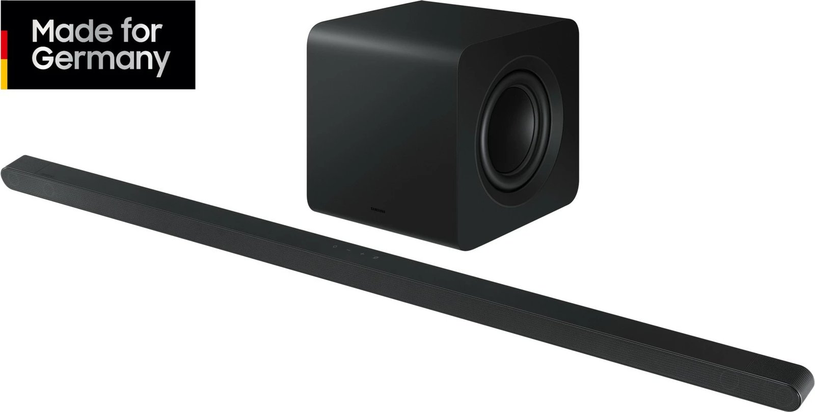 Soundbar Samsung HW-S810GD ultra i hollë, me subwoofer, Wi-Fi, Bluetooth, e zezë/titanium