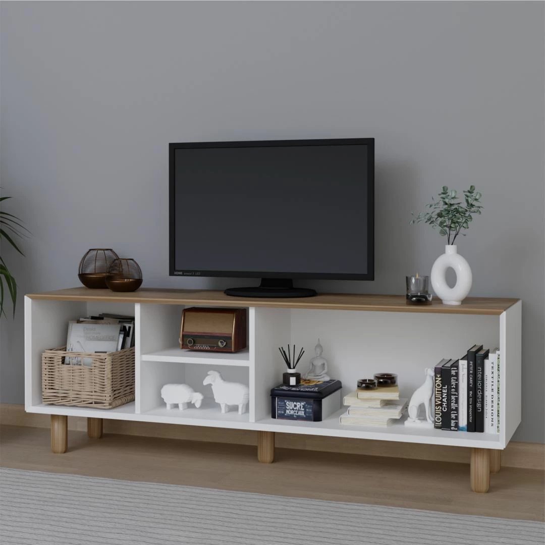 Komodë TV Skye Decor, stil bohemian, 1600-83, ngjyrë lisi kopshti