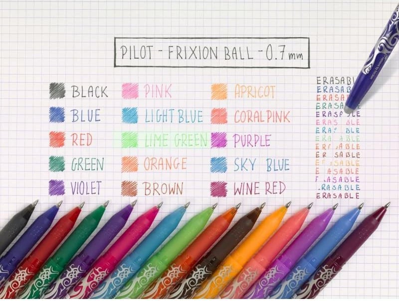 Stilolaps gel i fshirshëm, Pilot Frixion Ball BL-FR7-L, 0.4mm, blu