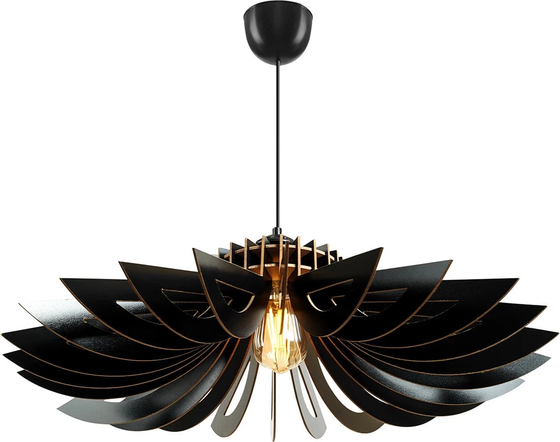 Llambë tavani Opviq, dizajn Daisy, 2 copë, e zezë, 52cm Llambë tavani Opviq, dizajn Daisy, 2 copë, e zezë, 52cm